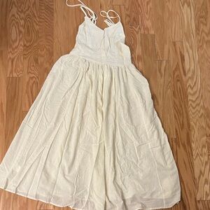 Elegant Cream Maxi Dress